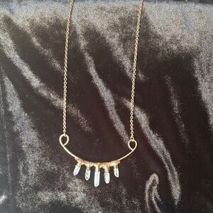 Elegant Custom Made Copper Necklace with Crystal Accents